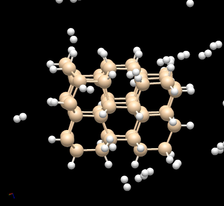 Hydrogenation of nano-Si.